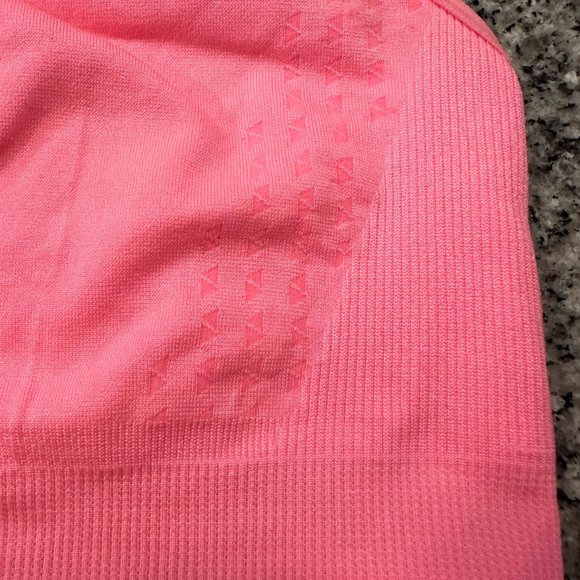 SET OF 2 - Forever 21 Racerback Sports Bras Neon Pink and Yellow Size Large - Picture 7 of 14